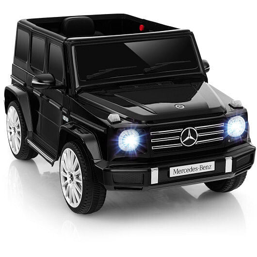12V Licensed Mercedes-Benz G500 Kids Ride-On Car - Remote Control & Suspension (White) – Duvencioglu