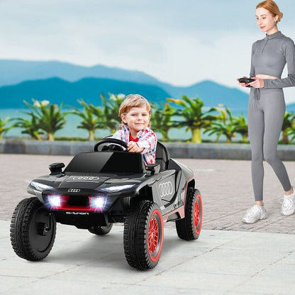 Licensed Audi E-tron Kids Ride-On Car - 2.4G Remote, Dual Control & Suspension (Gray) – Duvencioglu