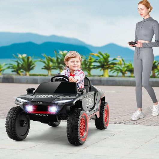 Licensed Audi E-tron Kids Ride-On Car - 2.4G Remote, Dual Control & Suspension (Gray) – Duvencioglu