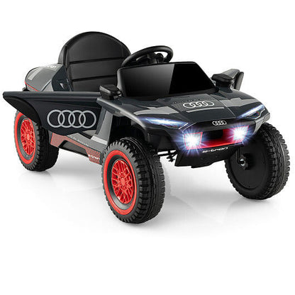 Licensed Audi E-tron Kids Ride-On Car - 2.4G Remote, Dual Control & Suspension (Gray) – Duvencioglu
