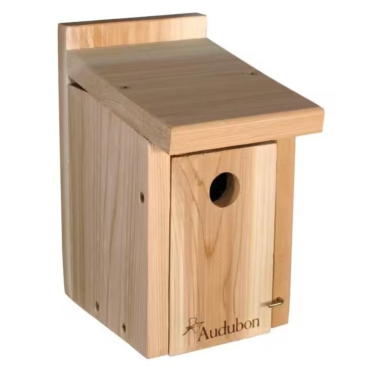 Cedar Wooden Bird House - Wren & Chickadee Roosting Home (Made in USA) – Duvencioglu