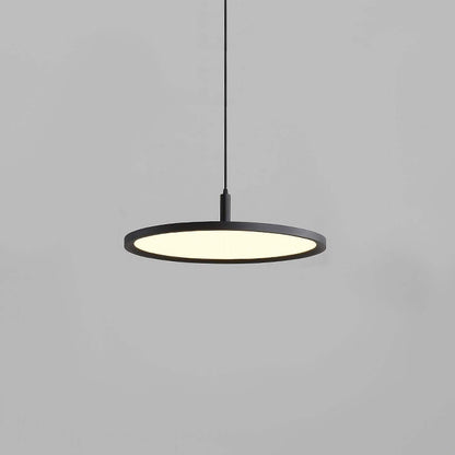 Nordic Slim Round LED Chandelier – Creative Bar & Office Pendant – Duvencioglu