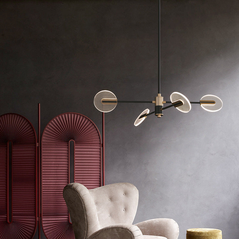 Nordic Iron & Acrylic LED Chandelier – Creative Dining Room Pendant – Duvencioglu