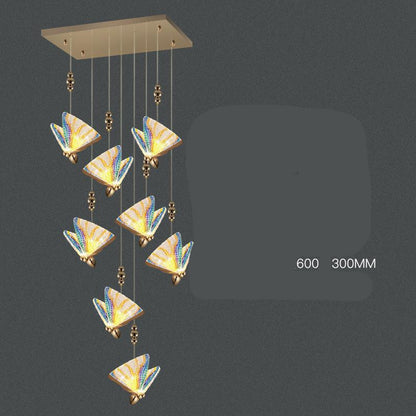 Modern Butterfly Crystal Mini Chandelier – LED Pendant Light for B&B & Staircase – Duvencioglu