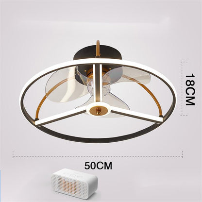 Nordic Invisible Fan LED Chandelier – Modern 50 cm Remote-Control Pendant – Duvencioglu