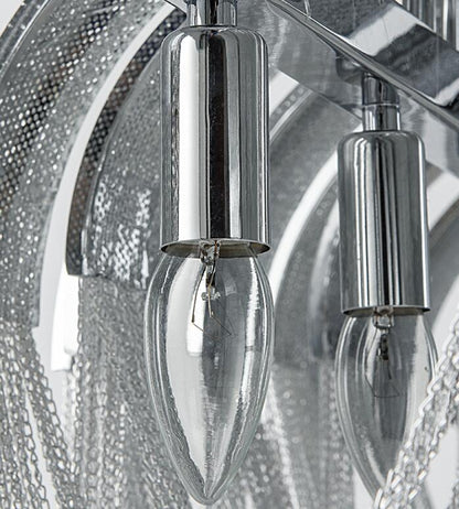 Nordic Luxury Tassel Aluminum Chain Chandelier – LED Villa Pendant Light – Duvencioglu