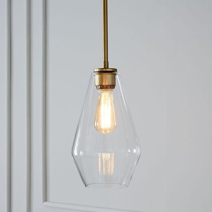 Nordic Minimalist Single-Head Glass Chandelier – Luxury Café & Bar Pendant – Duvencioglu
