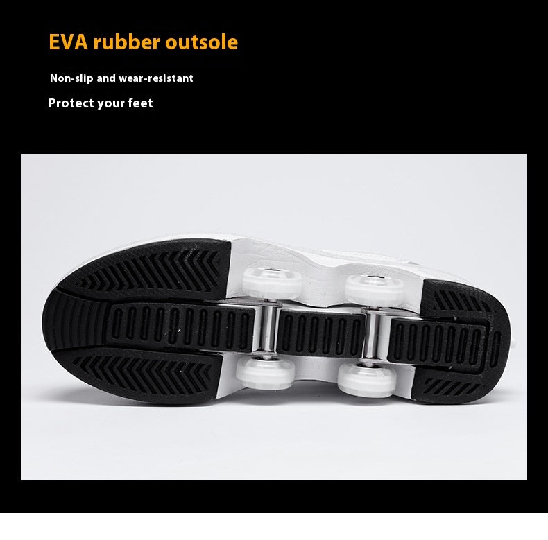 Four-Wheel Heelys Skates - Dual-Use Roller Shoes for All Ages – Duvencioglu