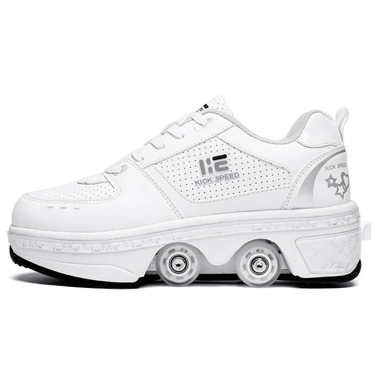Four-Wheel Heelys Skates - Dual-Use Roller Shoes for All Ages – Duvencioglu