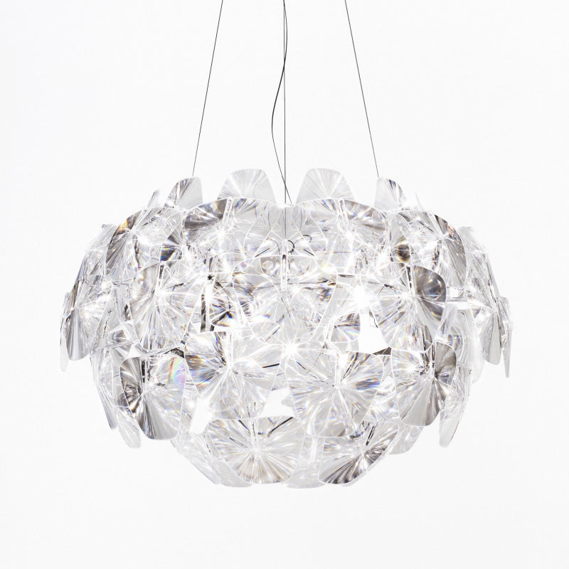 LED Apple-Shape Acrylic Chandelier – 3-Head Branch Pendant – Duvencioglu