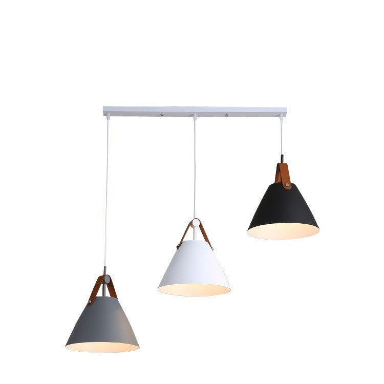 Nordic Macaron LED Disc Chandelier – 32×30×30 cm Iron Pendant – Duvencioglu