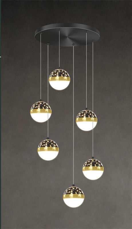 Nordic Luxury Duplex Staircase LED Chandelier – Model D6468 – Duvencioglu