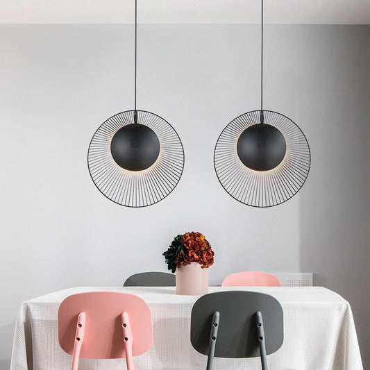 Nordic Iron LED Chandelier – 35 cm & 45 cm Creative Pendant – Duvencioglu