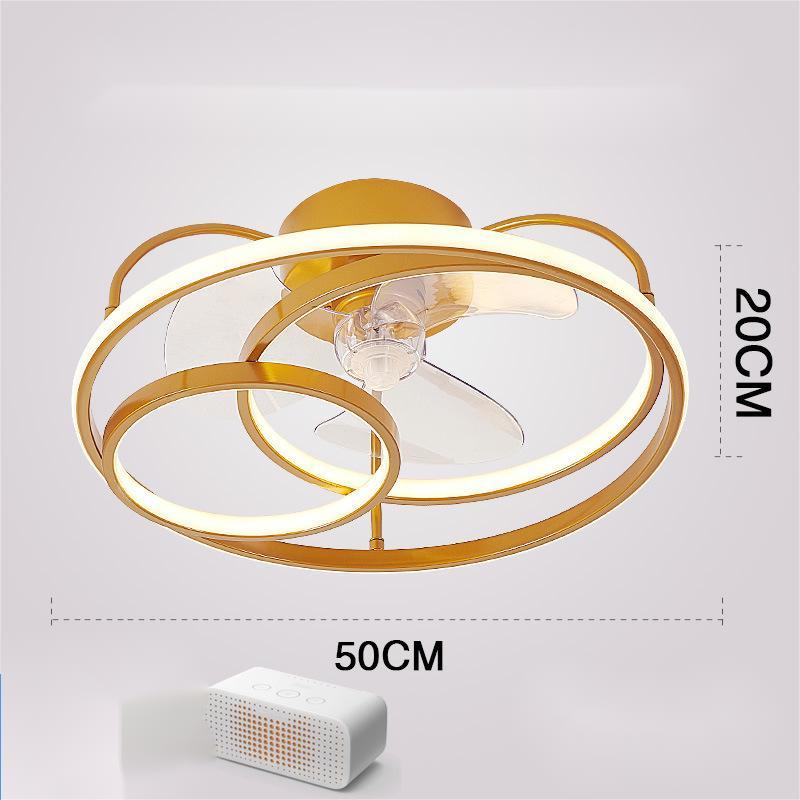 Nordic Invisible Fan LED Chandelier – Modern 50 cm Remote-Control Pendant – Duvencioglu