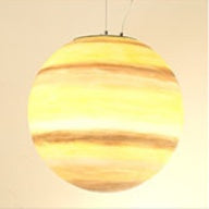 Nordic Industrial Moon LED Chandelier – Single-Head Pendant – Duvencioglu