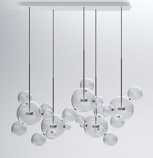 Soap Bubble Mickey LED Glass Chandelier – Nordic Pendant (3C Certified) – Duvencioglu