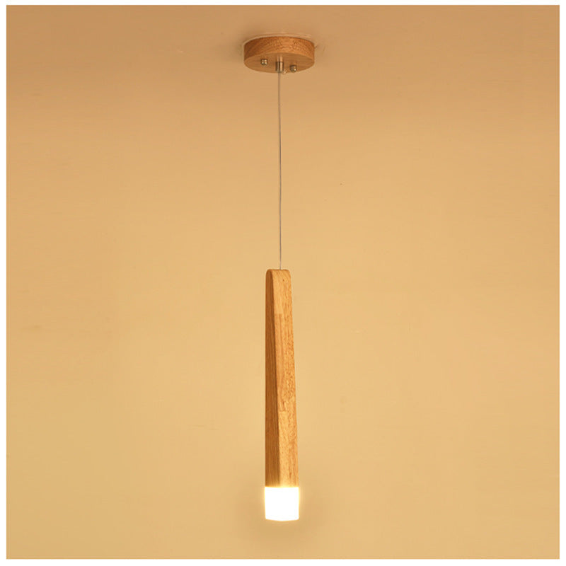 Nordic Solid Wood Pendant Light - Post-Modern Simplicity Chandelier – Duvencioglu
