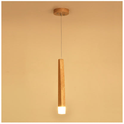 Nordic Solid Wood Pendant Light - Post-Modern Simplicity Chandelier – Duvencioglu