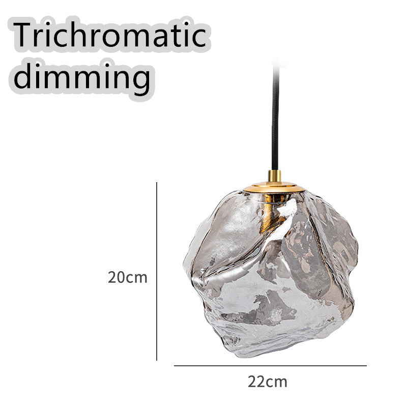 Minimalist Ice Cube Glass Chandelier – Creative Restaurant & Bar Pendant – Duvencioglu