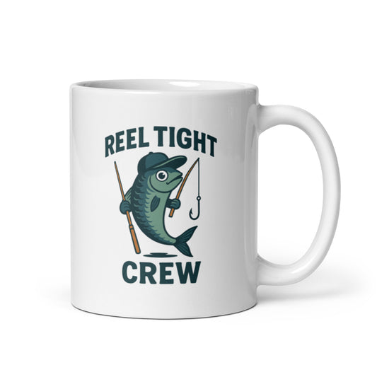 Reel Tight Crew Mug – Funny Fishing Sardine Cup, Gift for Fisherman Friends – Duvencioglu