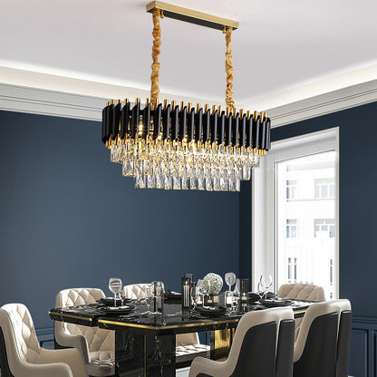 Nordic American Luxury Crystal Chandelier – Modern Iron Pendant Light – Duvencioglu