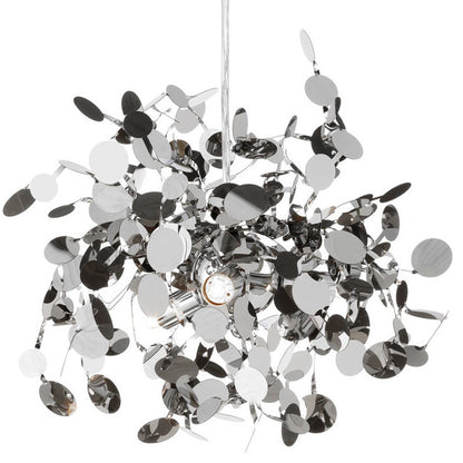 Leaf-Branch Stainless-Steel LED Chandelier – 500 mm Nordic Pendant – Duvencioglu