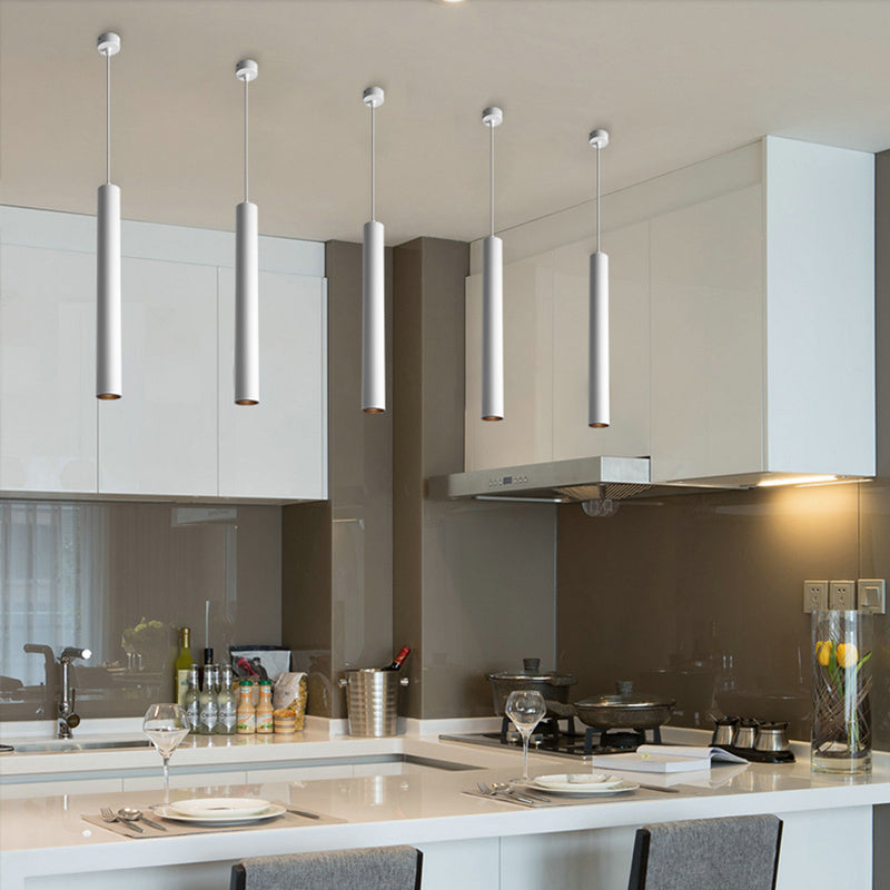 Modern Long-Tube LED Pendant Light - Minimalist Ceiling Lamp