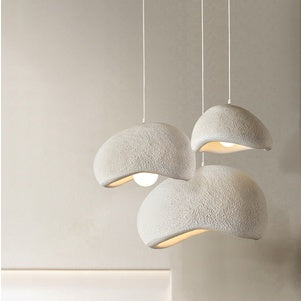 Nordic Cloud LED Chandelier – Micro-Cement & Resin Pendant Light – Duvencioglu
