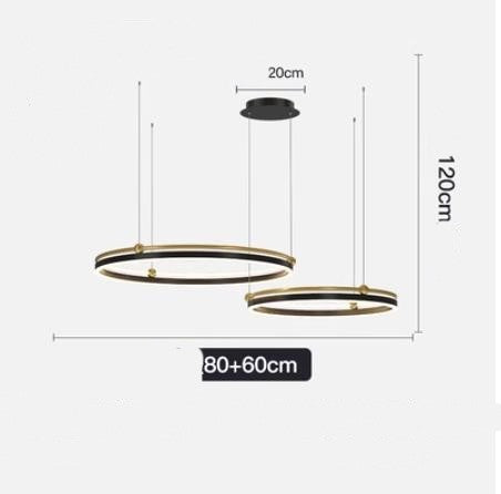 Brushed-Aluminum Fish-Line LED Chandelier – 5000 K Pendant – Duvencioglu