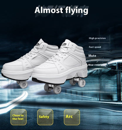Four-Wheel Heelys Skates - Dual-Use Roller Shoes for All Ages – Duvencioglu