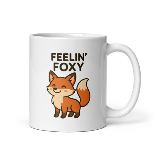 Feelin’ Foxy Mug – Cute Confident Fox Pun Gift for Sassy Moods – Duvencioglu