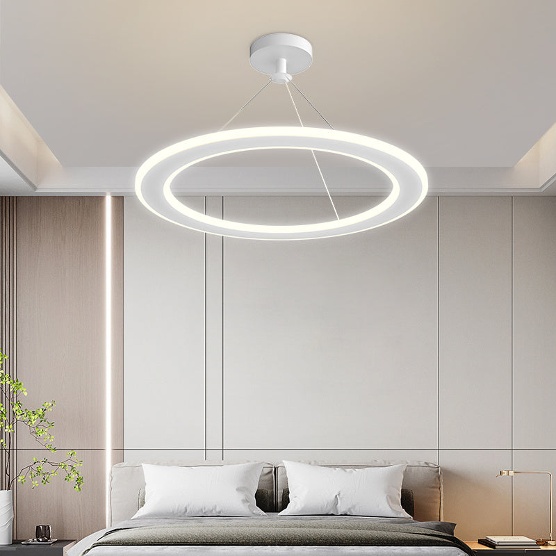 Modern Circular LED Chandelier – 3000 K for Bedrooms & Studies (51–60 W) – Duvencioglu