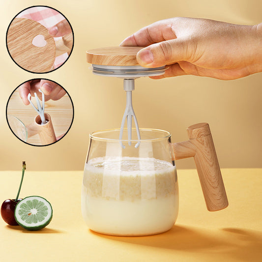 400ML Self-Stirring Coffee Mug - High-Speed Electric Mixing Glass Cup
