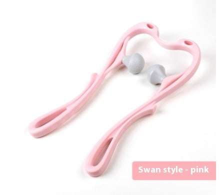 6-Roller Manual Neck Massager - Deep Tissue Relief Tool with Natural Jade Scraper – Duvencioglu