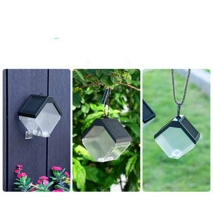 Outdoor Solar Ice Brick LED Chandelier – Dual-Color IP65 Pendant – Duvencioglu