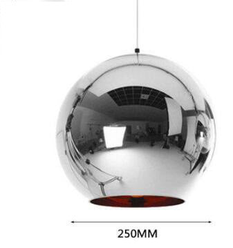 Electroplated Round Glass LED Chandelier – Café & Bar Pendant (1.5 m Drop) – Duvencioglu