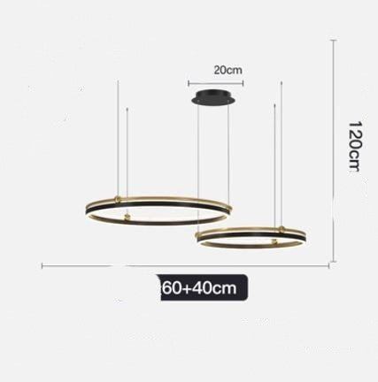 Brushed-Aluminum Fish-Line LED Chandelier – 5000 K Pendant – Duvencioglu