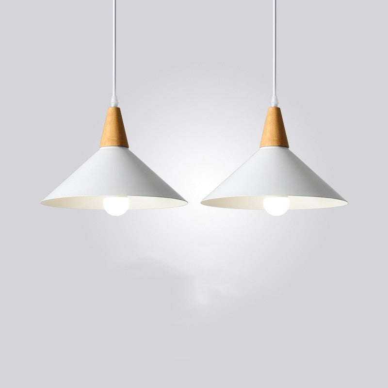 Japanese Minimalist Wooden LED Chandelier – 26×20 cm Pendant Light – Duvencioglu