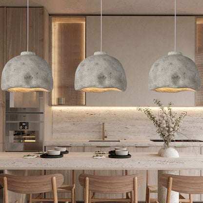 Japanese-Style Resin LED Chandelier – 35/45 cm Homestay Pendant – Duvencioglu