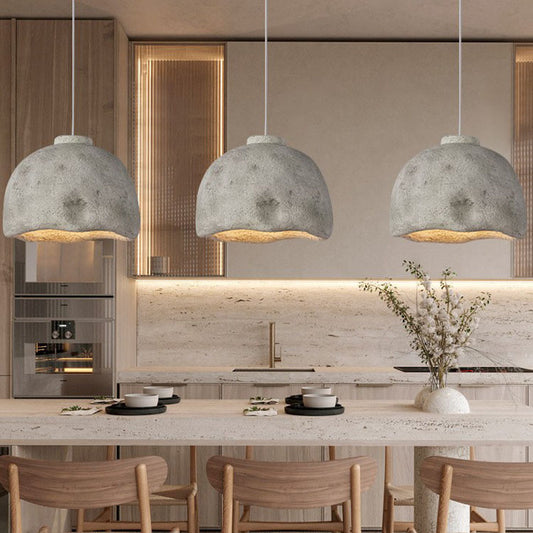 Japanese-Style Resin LED Chandelier – 35/45 cm Homestay Pendant – Duvencioglu