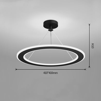 Modern Circular LED Chandelier – 3000 K for Bedrooms & Studies (51–60 W) – Duvencioglu