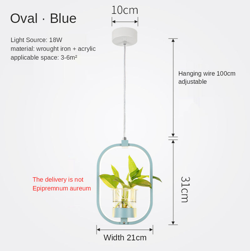 B107 Nordic Iron LED Chandelier – 3-Color Dimming Restaurant Pendant – Duvencioglu