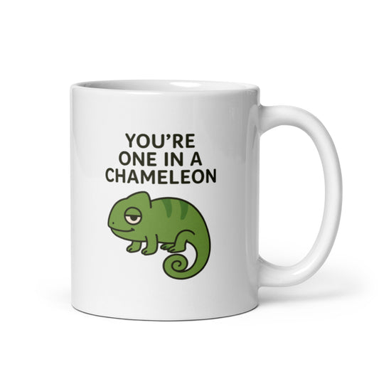 You&#39;re One in a Chameleon Mug – Funny Cute Lizard Pun Gift Idea – Duvencioglu