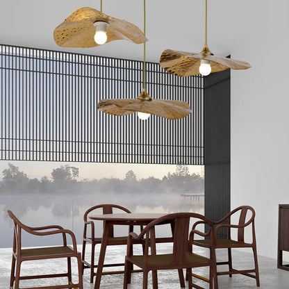 Postmodern Chinese Lotus Leaf Glass Chandelier – Stair & Tea Room Pendant – Duvencioglu
