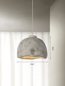 Japanese-Style Resin LED Chandelier – 35/45 cm Homestay Pendant – Duvencioglu