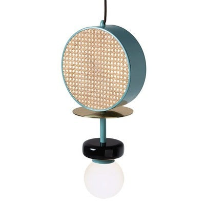 Colorful Multi-Head Glass & Iron Chandelier – Creative Restaurant Pendant – Duvencioglu