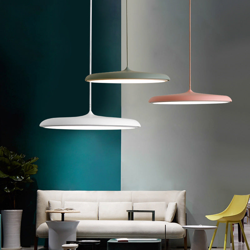 Nordic 607 Iron LED Chandelier – 25/40 cm Fish-Line Pendant – Duvencioglu