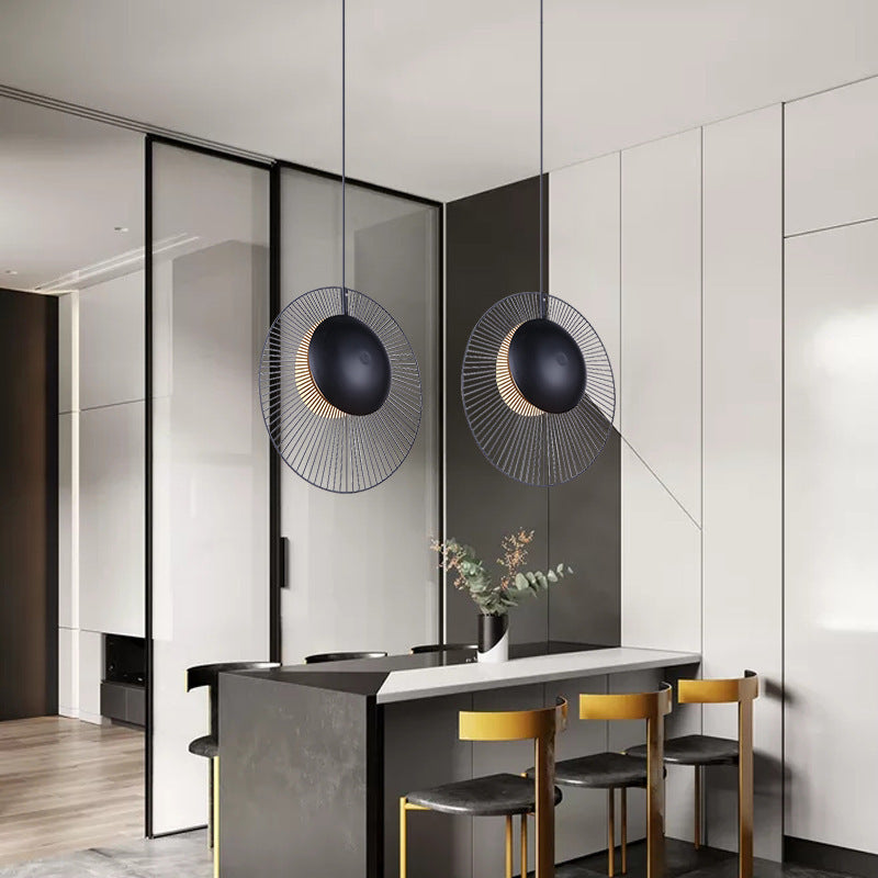 Nordic Iron LED Chandelier – 35 cm & 45 cm Creative Pendant – Duvencioglu