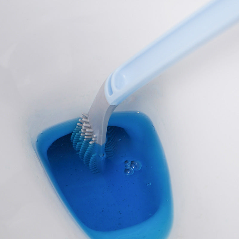 Golf-Shape Silicone Toilet Brush - Wall-Mounted Deep Cleaner – Duvencioglu