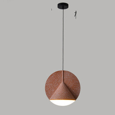 Nordic Terrazzo Resin Chandelier – 30 cm LED Pendant (Adjustable Height) – Duvencioglu